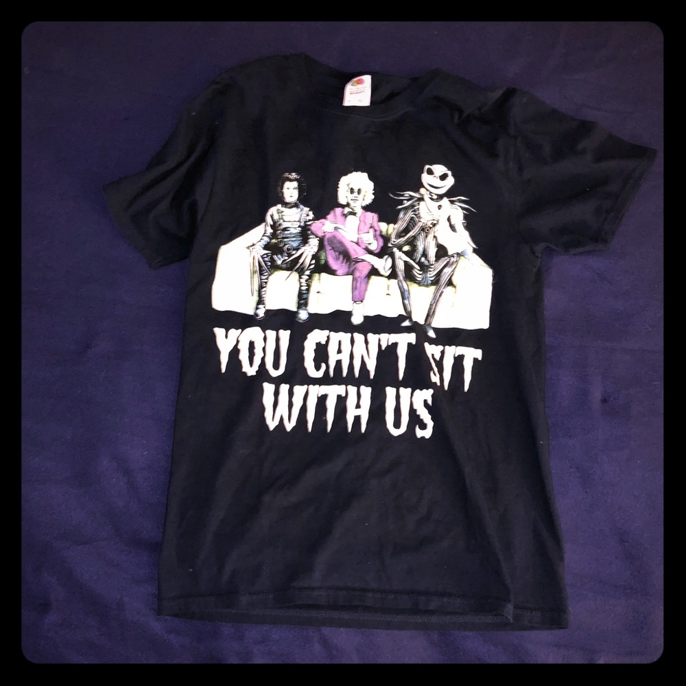 Edward, Beetlejuice & Jack dark navy small tee